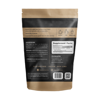 Lion's Mane Mushroom Dual Extract Powder